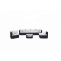 High Back Rattan Wiker Sectional Sofa Set Outdoor Patio Furniture